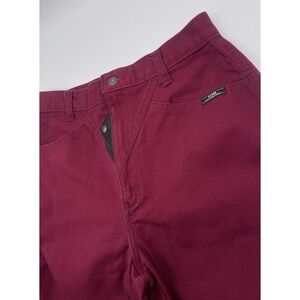 Vintage Ozark Mountain Mom Jeans Women 9/10 Bareback Western Burgundy HighWaist